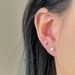 Tiqi Pure Sier Sweet Compact Heart-shaped With Feminine Temperament, Simple Niche Peach Heart Ear Hole E, And_ipsvogv.com