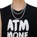 Cross Necklace Full Single Row Diamond Tennis Chain Pendant Electroplated Alloy Hip Hop Trend_ipsvogv.com