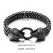 Men's Fashion Stainless Titanium Steel Hip Hop Style Wolf Head Bracelet Personality Trendy Cool Hand Jewelry_ipsvogv.com