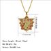 Hip Hop Red Flower Club members have the same necklace with oil drop diamond alloy pendant accessories_ipsvogv.com