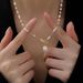 Korean Fashion Tamsui Pearl OT Buckle Necklace Instagram Small And Popular Light Luxury Design Sense Versatile Collar_ipsvogv.com