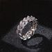 Hip Hop Rap Cuban Chain 8mm Full Set Zircon Electroplated Real Gold Trendy Men's Ring Accessory_ipsvogv.com