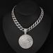 Hip Hop Alloy Letter Imbcak Pendant For Men, Street Cuban Chain Adorned With Diamonds, Basketball Necklace_ipsvogv.com
