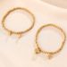 Titanium Steel Bracelet For Women, Ponds, Lotus Blessings, Joyful Words, Small Gold Beads That Do Not Fade, New Year's_ipsvogv.com