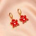 oil dripping colored ghost earrings exaggerated funny alloy cartoon ghost face earrings Halloween gift_ipsvogv.com