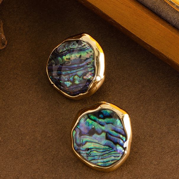 Exquisite And Fashionable Natural Abalone Shell Earri, Niche, Light Luxury, Fashionable, High-end Silver Needle_ipsvogv.com