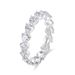 S Pure Silver Zircon Female Niche Design, Stacked And Arranged Ring, Fully Inlaid With HW Diamond Ring_ipsvogv.com