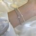 New French Sweet Pearl Geometric Bracelet For Women, Exquisite Fashionable Style, Elegant And Versatile Handstring_ipsvogv.com