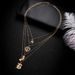 New Bohemian Cross Multi Heart Letter 5-Layer Necklace For Women_ipsvogv.com