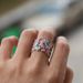 Women's Jewelry Cubic Zirconia Ring Elegant Geometric Design Hypoallergenic Copper Band For Wedding & Daily Wear Sizes 6-9 Ring Jewelry_ipsvogv.com