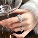 【 2010 People's Collection 】 Zircon Pearl Ring, Niche Design, High-end Feel, Light Luxury, Fashionable Personality, Open_ipsvogv.com