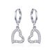 Women’s Jewelry Set Fashion Version Of Sweet And Romantic Diamond Zircon CZ Love Earrings Light Luxury Female Earrings Spot Earrings_ipsvogv.com