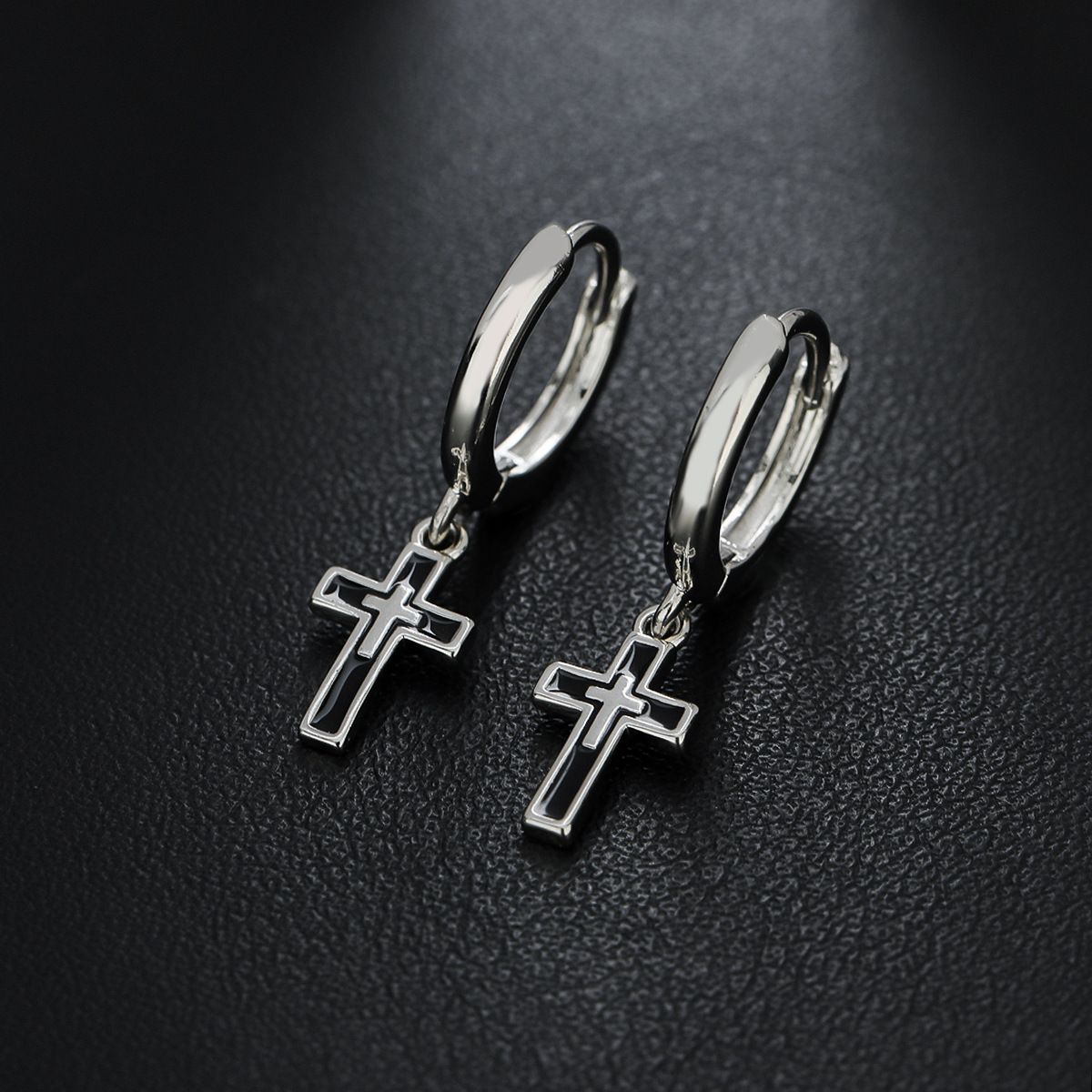 Earrings, Men's Cross, Personality, High-end, Versatile Earrings, Women's Light Luxury, Summer, Simple Accessories,_ipsvogv.com