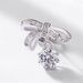 Bow Moissanite Earrings For Women S925 Silver Inlaid With Brilliant Colored Gemstone Earrings Light Luxury Fashion_ipsvogv.com