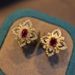 Cao Shi's Italian Four Leaf Grass for Women's Advanced Flower shaped Earrings in Palace Style_ipsvogv.com