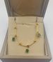 Hot Selling Chinese Style Instagram Trendy Niche Design With Gold Square Emerald Zircon Titanium Steel Necklace_ipsvogv.com