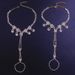 Double-layer Ankle Anklet Beautiful Flash Drill Water Drop Beach Anklet Alloy Rhinestone Anklet_ipsvogv.com