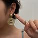 Women’s Jewelry Set Fashion Cold Style Winding Layer Round Earrings Niche Design Light Luxury Earrings Fashionable Autumn And Winter Earrings_ipsvogv.com