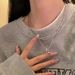 Sweet, Cool, Cold Wind, Double Layer Moon Necklace, Light Luxury, High End, Small And Unique, Clavicle Spicy Girl,_ipsvogv.com