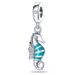 Women's Jewelry Ocean Blue Wind Dolphin Seahorse Pendant Beads White Copper Plated 925 Silver DIY Jewelry Accessories_ipsvogv.com