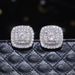 New Product Recommendation: Fashionable And Elegant Micro Inlaid White Zircon For Women, Square Double Earrings_ipsvogv.com