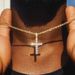 Ma Siwei same style zircon cross necklace female high end simple light luxury pendant jewelry female_ipsvogv.com
