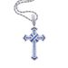 Cross Hip Hop Cross Pendant Inlaid With White, Green, Red And Blue Zircon New Necklace Jewelry_ipsvogv.com