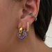 Fashionable Niche INS Retro Polished Color Round Detachable Earrings_ipsvogv.com