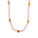 Bohemian Pink Freshwater Pearl Natural Stone Handmade Beaded Necklace Fashionable Sweet Personalized Jewelry For Women_ipsvogv.com