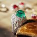 Cao Shi's New Classic Grandmother Green Zircon Ring Wedding Gift_ipsvogv.com