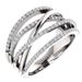 New simple splicing Thai silver entangled silk knot love couple tail ring personalized diamond jewelry_ipsvogv.com