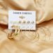 Metal Geometric Earrings Multiple Pairs One Card Gold Circle Earrings Set 6 Pairs_ipsvogv.com