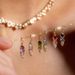 Stainless Steel December Birthday Stone Valentine's Day DIY Zircon Necklace Pendant Furnace Vacuum Plating K Gold_ipsvogv.com