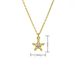 Five-Pointed Star Zircon Pendant Necklace - Plated Copper Clavicle Chain, Classic & Versatile Jewelry For Women, Tarnish Resistant_ipsvogv.com