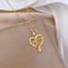 】 Alien 【 Love Letter Light Luxury Charm Gorgeous Full Diamond Necklace Women's Versatile Clavicle Titanium Steel Chain 【 】_ipsvogv.com