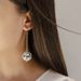 Fashion new earrings Alloy metal texture disco ball earrings Women's personalized earrings_ipsvogv.com