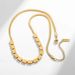 LOVE Letter Square Necklace No Fading Stainless Steel Clavicle Chain Women's Niche Simple Jewelry Snake Necklace Chain_ipsvogv.com