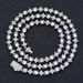 New Jewelry 6mm Cross Star Zircon Tennis Chain Hip-Hop Men's Personality Necklace_ipsvogv.com