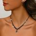 Women’s Jewelry Set Fashion New Claw Chain Rhinestone Zircon Teardrop Shaped Set Necklace New Niche All Match_ipsvogv.com