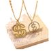 Exaggerated Hip-hop, Domineering, Bold US Dollar Symbol, Alloy Necklace Set With Diamonds, Personalized Trendy Men's_ipsvogv.com