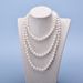 Pearl Sweater Necklace Seashell Pearl Long Necklace 90cm, 120cm, 160cm Can Be Wrapped Around The Neck Three Times_ipsvogv.com