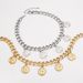 N12173 Jewelry Metal Coin Pendant Tassel Necklace Fashion Queen Image Collar Chain_ipsvogv.com