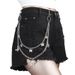 Jewelry Metal Ring Hollow Butterfly Pendant Waist Hip-hop Punk Versatile Double-layer Pants Chain_ipsvogv.com
