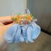 Women’s Jewelry Set Fashion Blue Super Fairy Retro Chiffon Flower Tassel Earrings Earrings Advanced Exaggerated Niche Temperament Holiday Earrings_ipsvogv.com