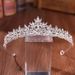 Women's Jewelry Elegant Leaf Crown Headband With Rhinestones For Wedding Bridal Party Prom Formal Occasions Dress Accessories_ipsvogv.com