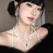 zircon Parkling Super Diamond Earring Et Dre Exaggerated ! Tael High-end Deign Collarbone Chain Necklace_ipsvogv.com