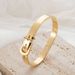 Hot Selling Fashionable And Personalized Stainless Steel Belt Lock Buckle Style With Adjustable Opening Bracelet_ipsvogv.com