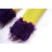 Women's bright yellow suit jacket feather decoration fashion stitching party top_ipsvogv.com