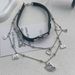 Unisex Cartoon Funny Cat Tassel Leather Collar Female Choker Sweet Cool Hot Girl Stacking Necklace Niche Personality Necklace_ipsvogv.com
