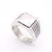 Stainless Steel Rings Men's Jewelry Simple Square Titanium Steel Ring_ipsvogv.com